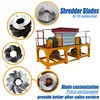 Plastic Waste Recycled Single Shaft Shredder Machine Plastic Shredder
