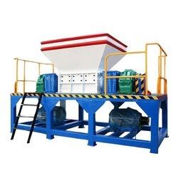 Waste Glass Bottle Biaxial Crusher Shredder Recycling Machine