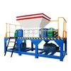 Waste Glass Bottle Biaxial Crusher Shredder Recycling Machine